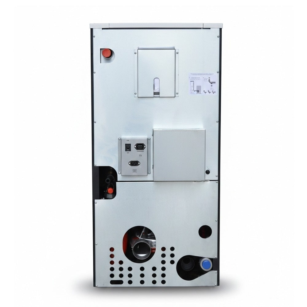 Pachet Smart Control: Termosemineu pe peleti Termax Kamin ECO 25kW, Termostat WiFi KOPH I302, Aspirator cenusa 1000W si Stabilizator tensiune