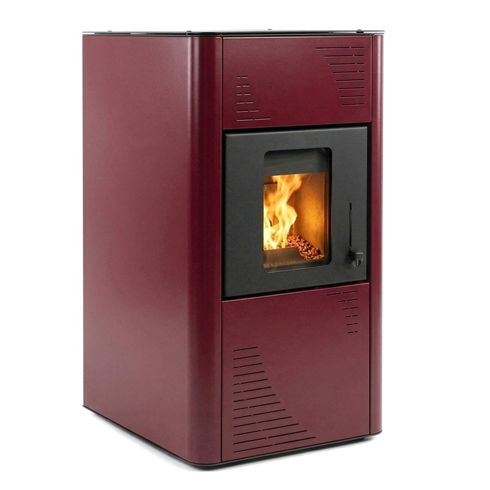 Pachet Smart Control: Termosemineu pe Peleti Termax Kamin 15kW cu Termostat WiFi, Aspirator Cenusa si Stabilizator Tensiune