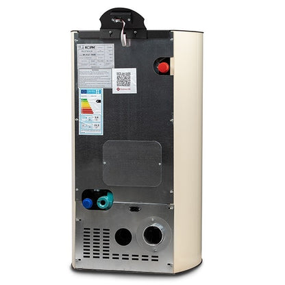 Pachet Termosemineu pe Peleti KOPH PM 25 kW, 160 mp, cu Boiler Termoelectric Ariston 100L, Pompa, Vas Expansiune si Accesorii, Crem