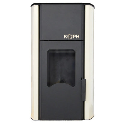 Termosemineu pe peleti KOPH PM 30 kW, 200 mp, buncar 30 kg, evacuare 80 mm, cu pompa si vas expansiune, Crem