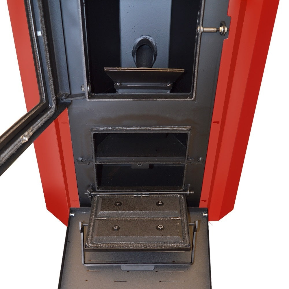 Termax Kamin ECO 30kW Pellet Thermofireplace Package - 220sqm, 55kg Hopper, 49L Water Capacity, Bordo