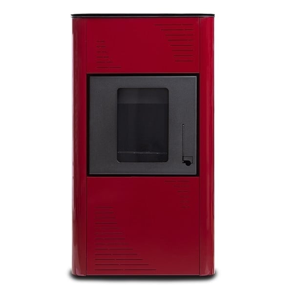 Termax Kamin PM 15 kW Pellet Thermostove Package - 120 sqm, 30kg Hopper, Bordo