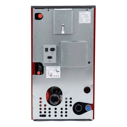 Termax Kamin PM 15 kW Pellet Fireplace Boiler Package - 120 sqm, 30kg Hopper, 30L Water Capacity, 80mm Flue, Includes Expansion Vessel and Circulation Pump, Bordo