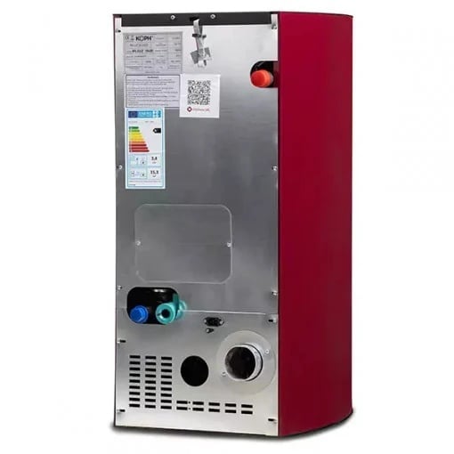 Termosemineu pe peleti KOPH PM 12 kW, 80 mp, Bordo, cu pompa recirculare, vas expansiune si grup siguranta
