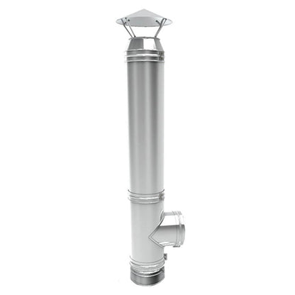 Pachet Complet Termosemineu pe Peleti Termax Kamin ECO 25kW pentru 160mp cu Kit Evacuare Inox 4m