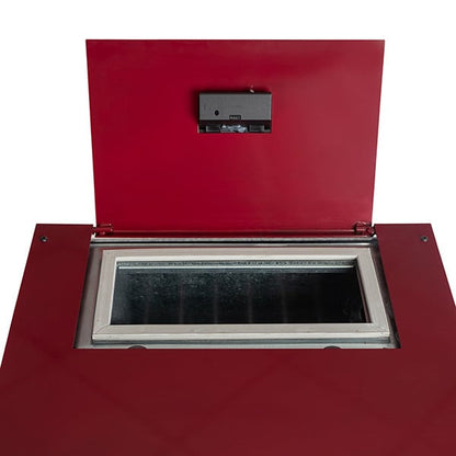 Termax Kamin ECO 25kW Pellet Thermostove Package - 160sqm Heating Capacity, 45kg Hopper, Bordo