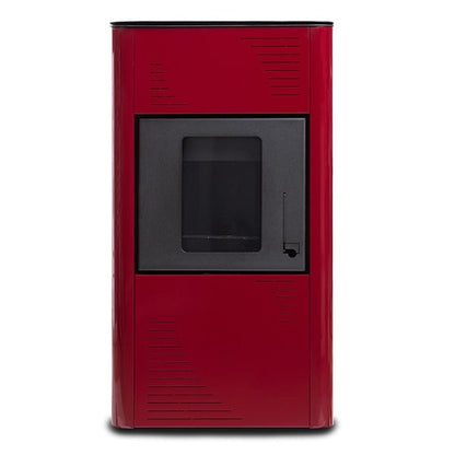 Termax Kamin PM 15 kW Pellet Fireplace Boiler Kit - 120 sqm Heating Capacity with 30kg Hopper, 30L Water Volume, and 4m Stainless Steel Double-Wall Flue System