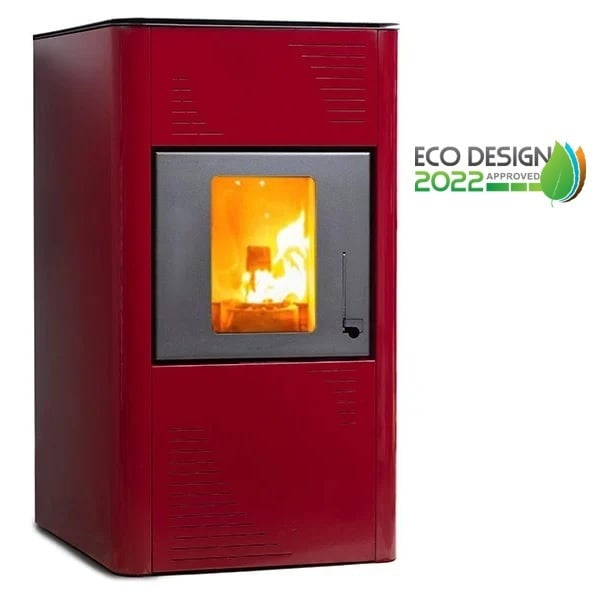 Pachet Termosemineu pe Peleti Termax Kamin PM 15 kW pentru 120 mp cu Accesorii Complete si Termostat Inteligent KOPH CT99