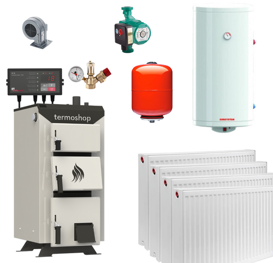 Termoshop 30 kW Heating System Package for 160-180 m2 Homes