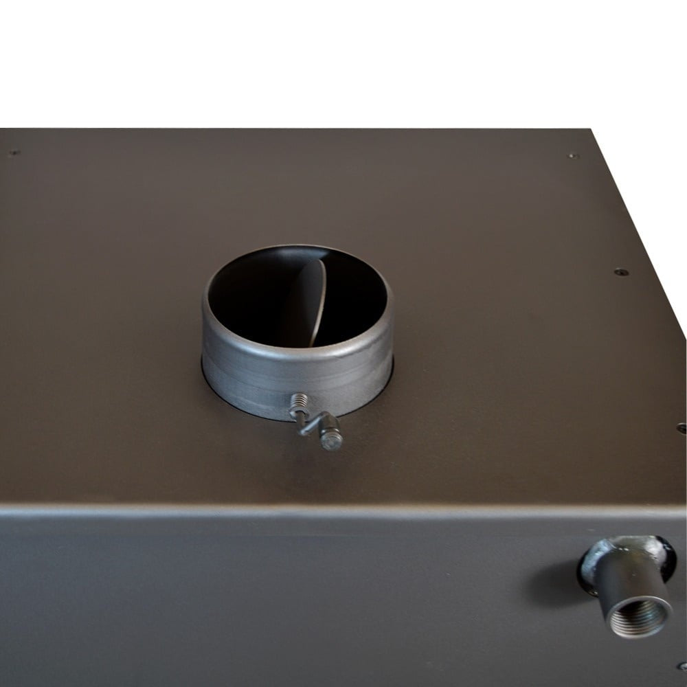 Pachet Termosoba pe lemn Termax Codru, 24.43 kW, cuptor integrat, randament 85.10%, 155 m², Calorifere, Pompa Recirculare, Vas expansiune, Robineti tur/retur si set accesorii