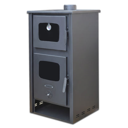 Pachet termosoba pe lemn Termax Robot Special, 24.43 kW, cuptor integrat, randament 85.10%, 155 m² + Calorifere si Robineti Tur/Retur + Pompa recirculare + Vas expansiune