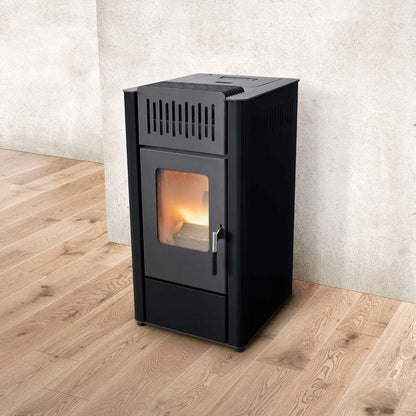 Soba pe Peleti HELLIA - Eficienta, Eleganta si Control Inteligent (8 kW)