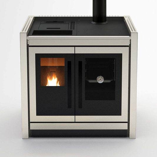 Aragaz pe peleti SD STRONG PELLET multifunctional cu cuptor - incalzire si gatit eficient 11.5 kW