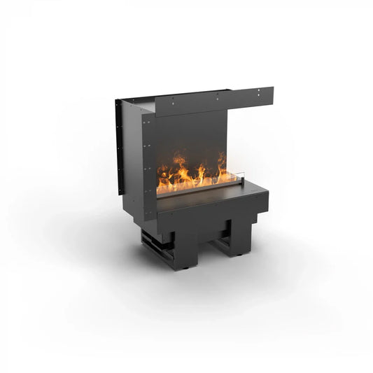 Șemineu pe colț Planika Fires Cool Flame 500 cu vapori de apă - Umplere manuală sau alimentare fixă