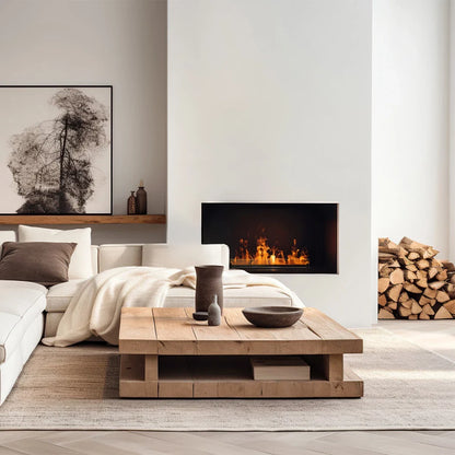 Șemineu Electric Cool Flame 1000 cu Abur de Apă - Inserție Recesată, Flacără Ajustabilă și Telecomandă