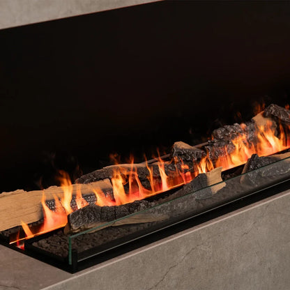 Set Lemne Decorative Planika Cool Flame 1000 - Aspect Realist și Angajant