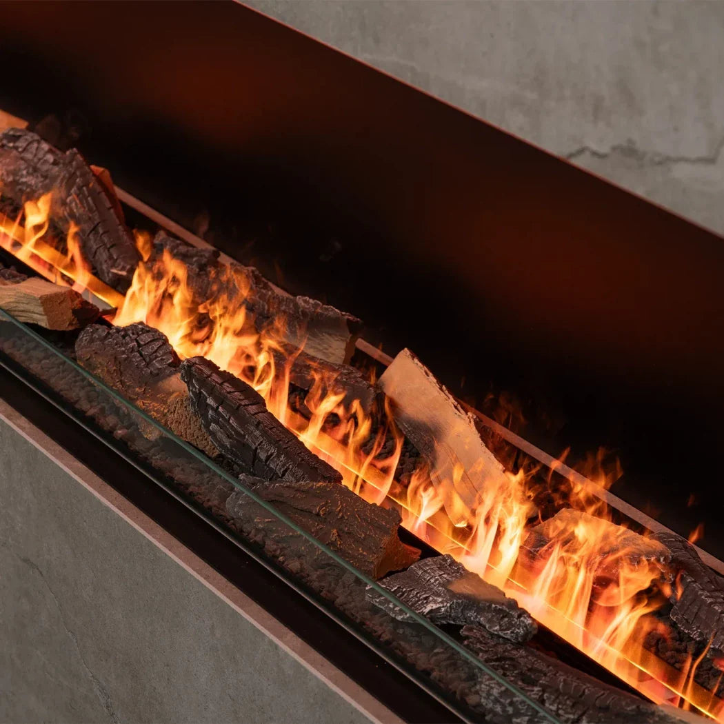 Set Lemne Decorative Planika Cool Flame 1000 - Aspect Realist și Angajant