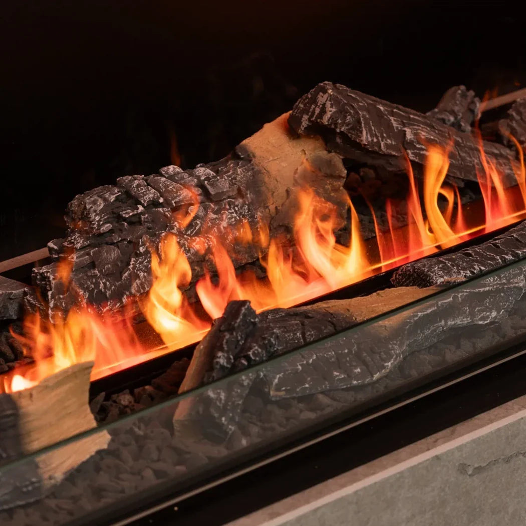 Set Lemne Decorative Planika Cool Flame 1000 - Aspect Realist și Angajant