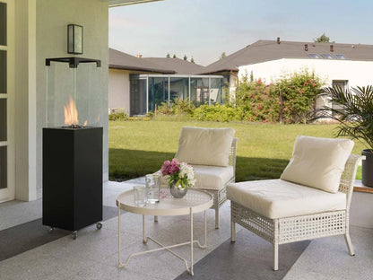Încălzitor de Exterior pe Gaz Faro Jet Black - Elegant și Eficient