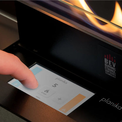 Arzător Bioetanol Automatizat FLA4 - Măsurători Personalizate și Control Inteligent