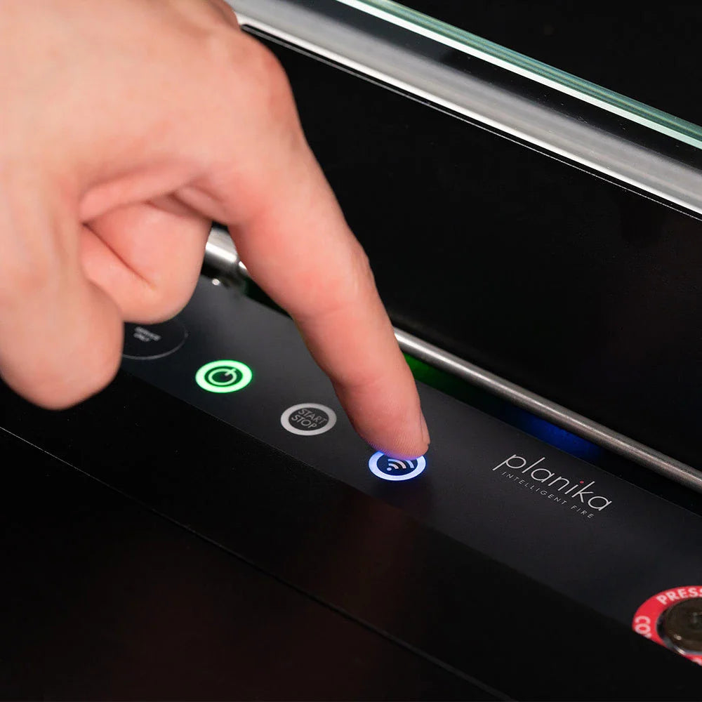 Planika Fires Line Automatic 3 - Arzător Bioetanol Inteligent cu Flacără Reglabilă și Tehnologie BEV