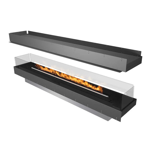 Planika Forma 2300 Island: Șemineu Bioetanol Încorporat de Mari Dimensiuni cu Vizualizare 360° a Flăcării