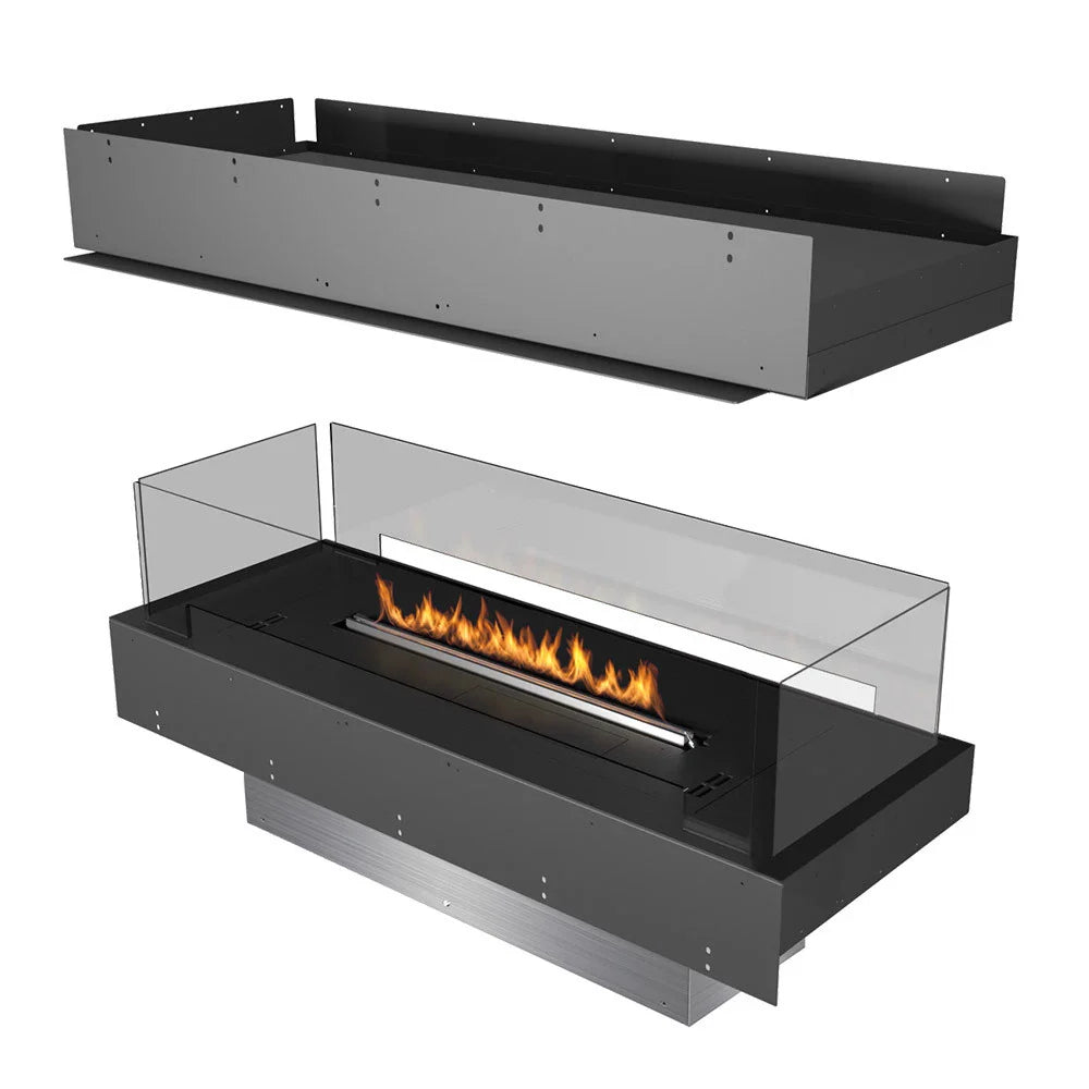 Șemineu Bioetanol Planika Forma 1000 Island - Flacără Vizibilă din Toate Părțile