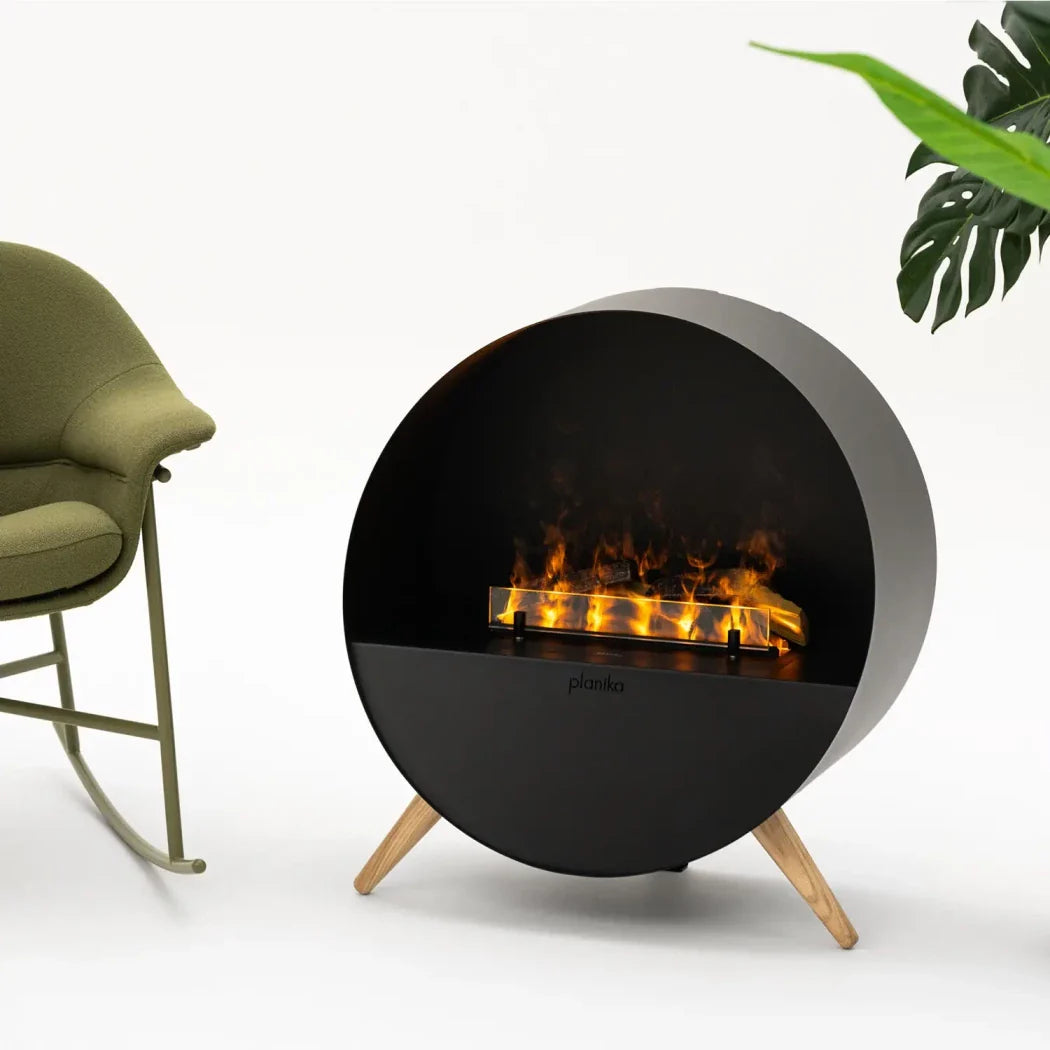 Șemineu Electric Misty Opti-Myst - Negru cu Flacără Realistă