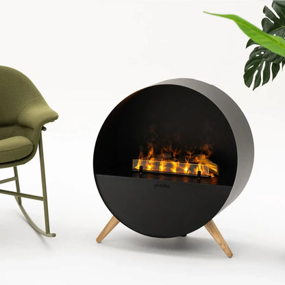Șemineu Electric Misty Opti-Myst - Negru cu Flacără Realistă