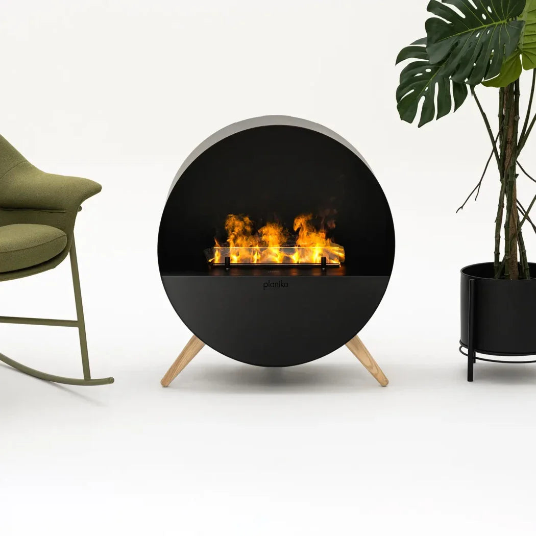 Șemineu Electric Misty Opti-Myst - Negru cu Flacără Realistă
