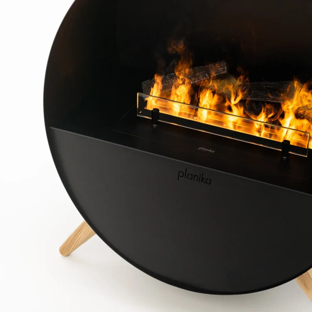 Șemineu Electric Misty Opti-Myst - Negru cu Flacără Realistă