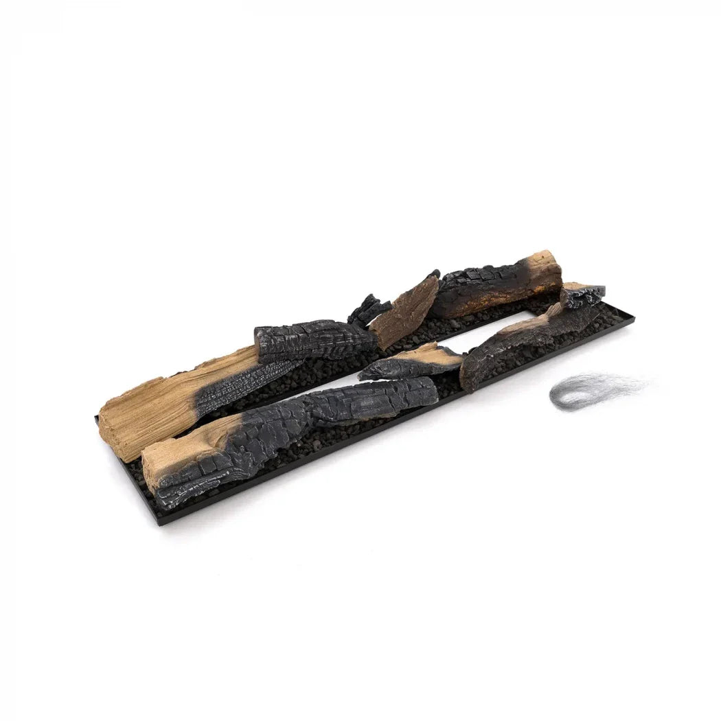 Set Decorativ din Lemne Ceramice și Fibre de Jar pentru Arzătoare Bioetanol Planika Neo