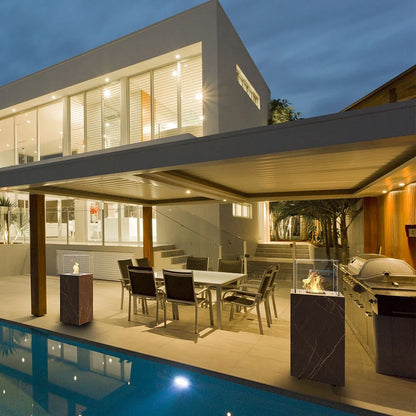 Șemineu Bioetanol de Exterior Planika Porto Daze / Laurent - Design Elegant Dekton