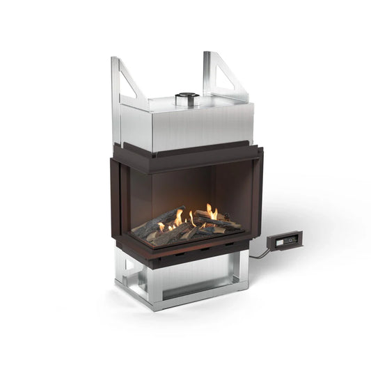Șemineu de colț Sono cu Bioetanol - Design Modern, Tehnologie BEV®, 9.5kW