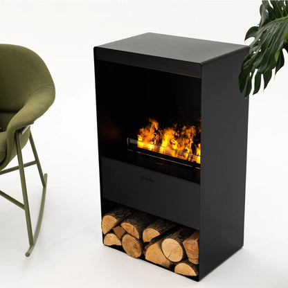 Șemineu cu Abur - Negru Elegant cu Tehnologie Opti-Myst