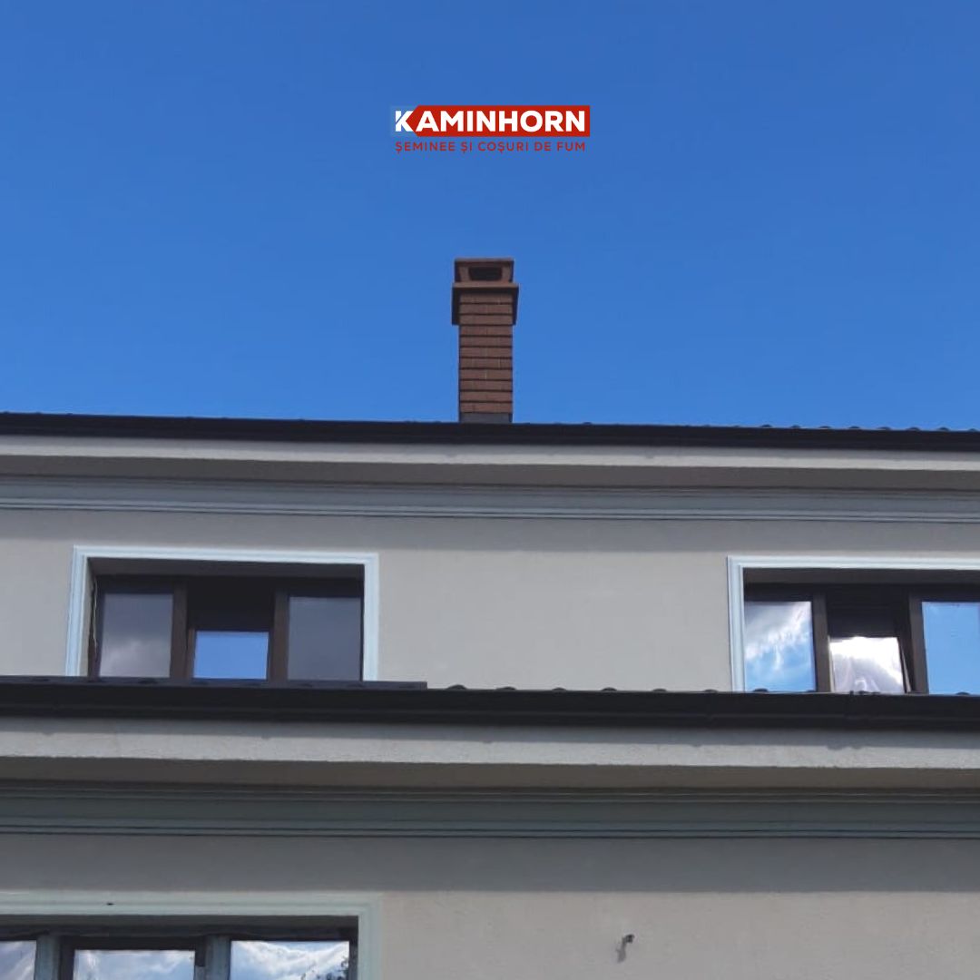 Coș de fum profesional – PremierHORN, culoare decorativă cărămiziu