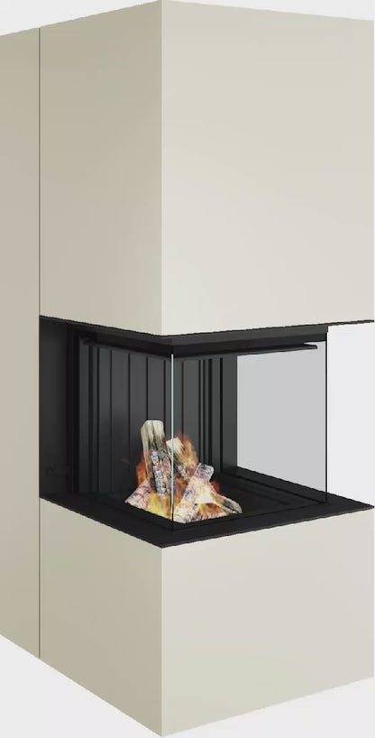 Artemis - Soba Eleganta cu Foc Panoramica 3-Fete, Design Premium Spartherm