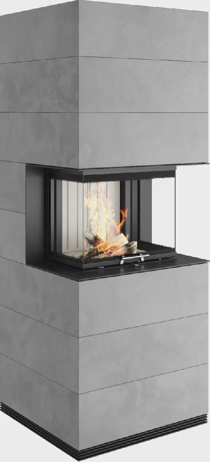 Șemineu Modular SIM Arte 3RL-60h 3/3 - Design Elegant din Beton Aparent