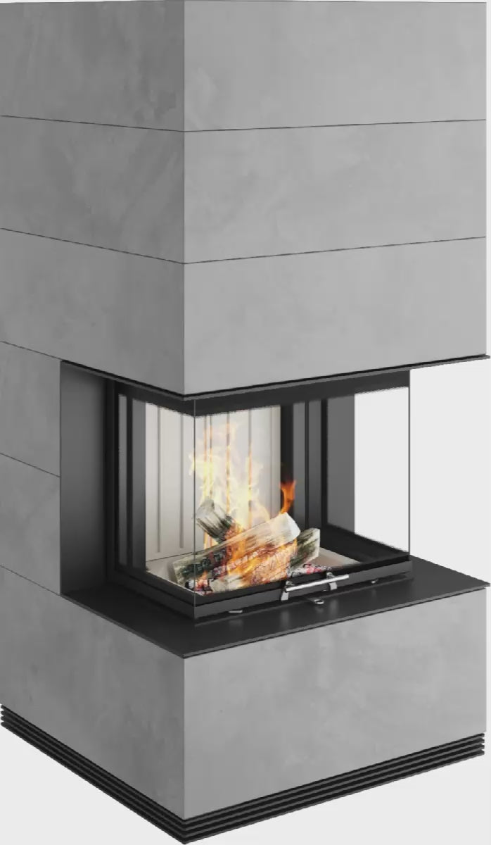 Șemineu Modular SIM Arte 3RL-60h 1/3 - Design Elegant din Beton Aparent