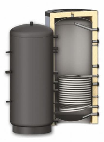 Sunsystem PR 500L Puffer Tank with Single Heat Exchanger and Insulation