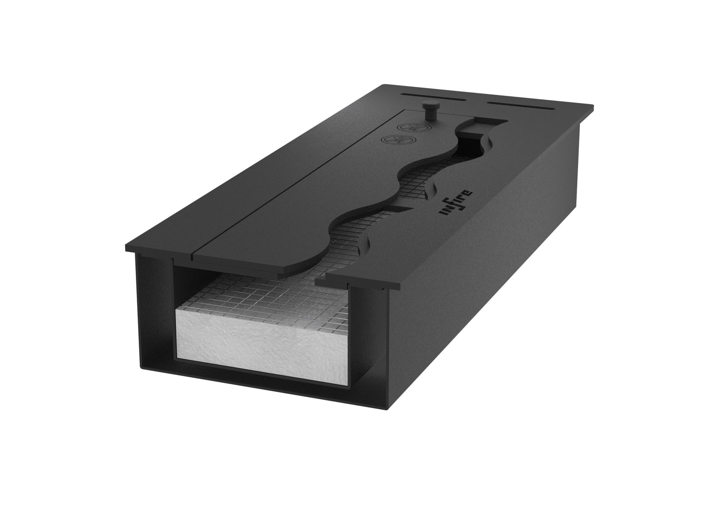 Șemineu cu bioetanol Slimfire Black Burner 600 Rezervor 1,2 l