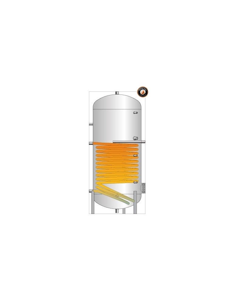 Puffer Cordivari 1000L fără serpentină cu izolație termică inclusă