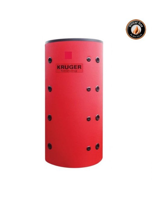 Puffer Kruger 800L cu o serpentină și izolație pentru sistem de încălzire