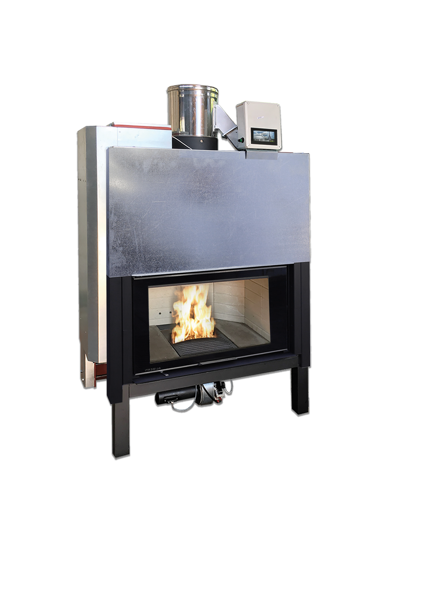 Termocamino Revolution PRO 19-30 kW Ibrido e a Legna - Riscaldamento Efficiente per Casa Tua