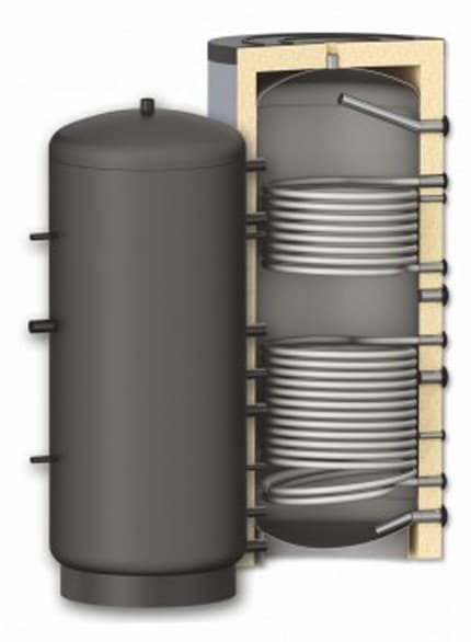 Sunsystem PR2 500L Dual Coil Puffer Tank with Insulation