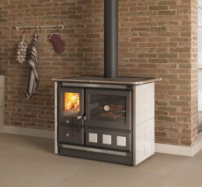 Soba gatit pe lemne Rosa XXL 5.0 – Maiolica (11kW) –