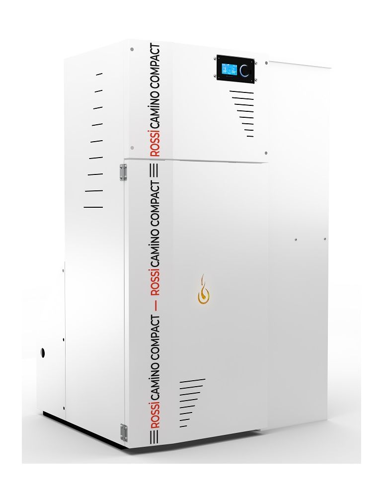 Rossi Camino Compact Pellet Boiler, 35kW, with 153L Fuel Hopper