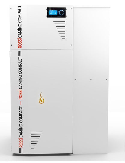 Rossi Camino Compact Pellet Boiler, 35kW, with 153L Fuel Hopper