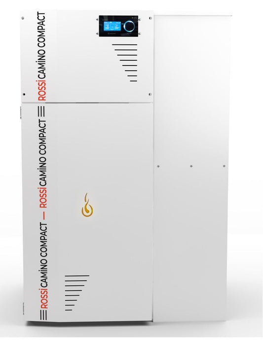 Rossi Camino Compact Pellet Boiler, 35kW, with 153L Fuel Hopper