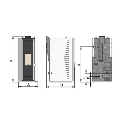 TERMOSOBA ROSSI CAMINO 35 kw